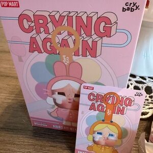 Pop Mart Crybaby Crying Again plush duck pendant